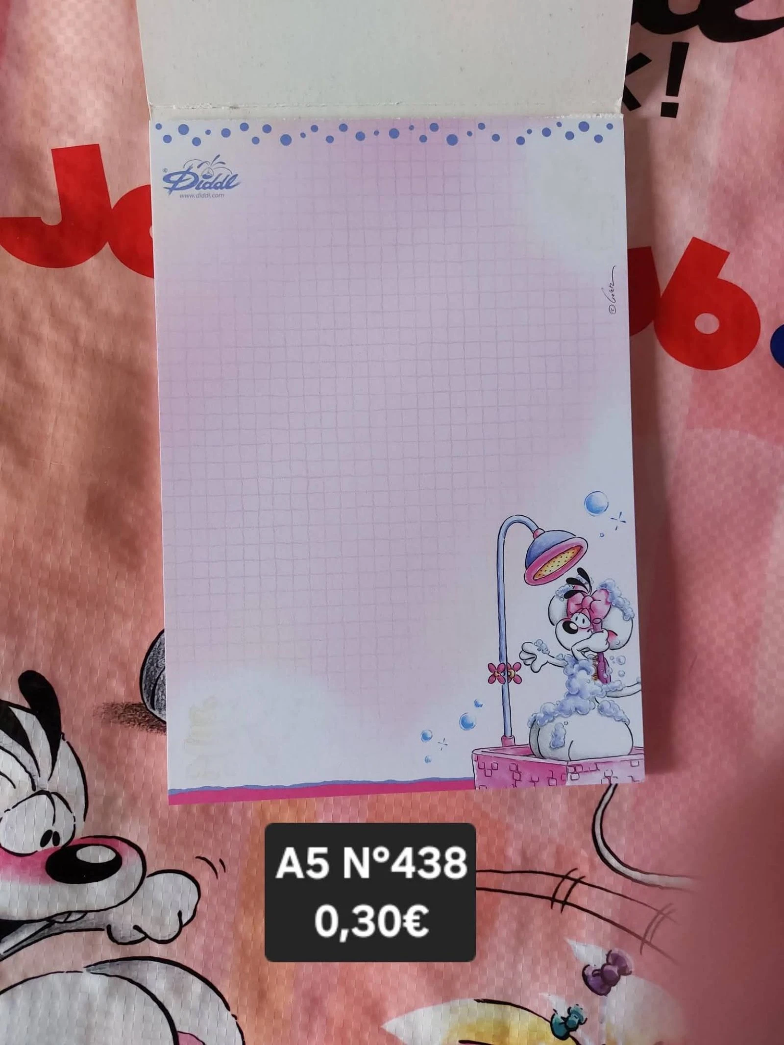 1 feuille diddl A5 N°438
